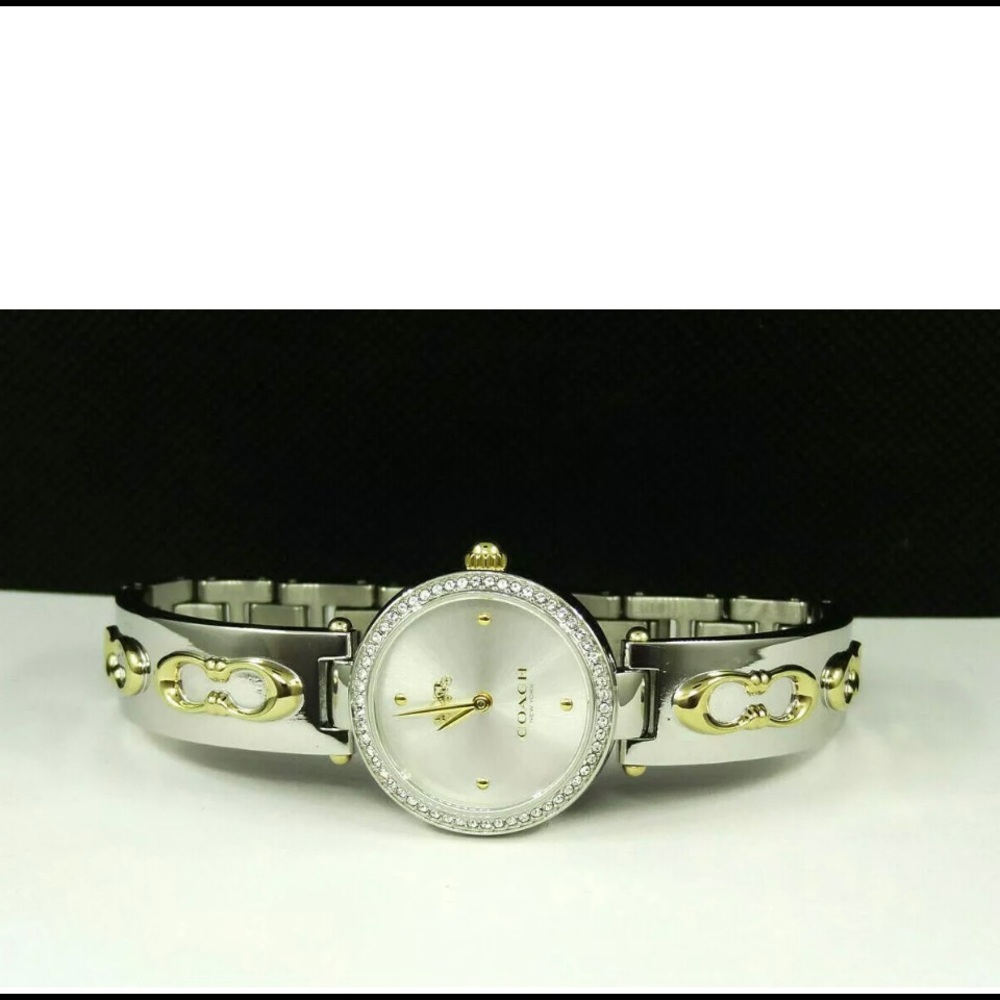 ⭐️NEW COACH PARK 14503277 TwoTone Stainless Steel Crystal Accented MSRP $480.00 - Picture 4 of 12